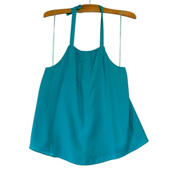 NWT Three Eighty Two Revolve Blue Halter Top Made in USA Beachy Women's sz XS - Picture 1 of 7
